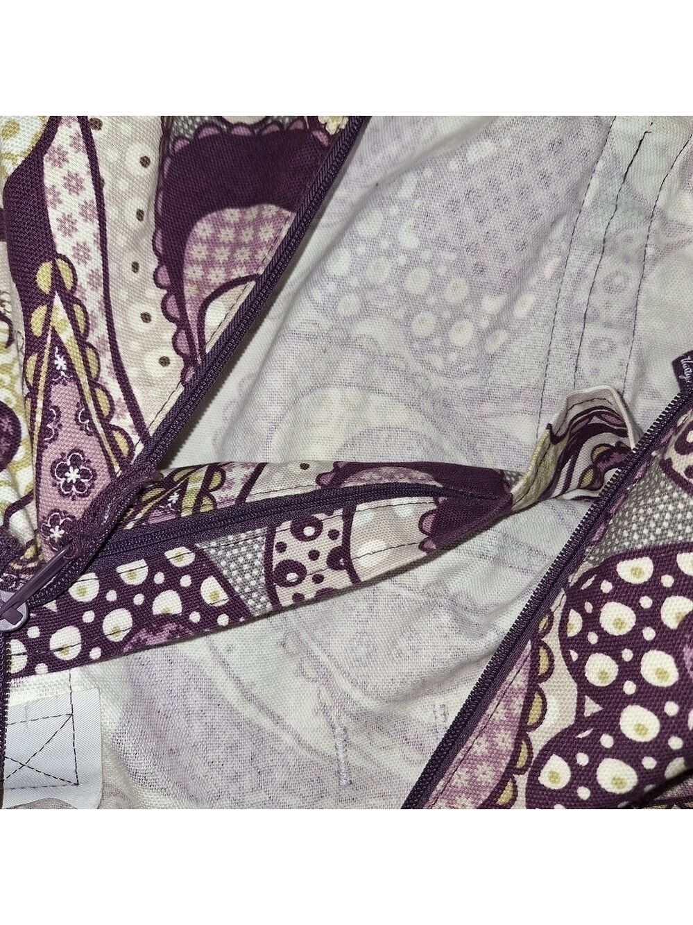 Thirty One Purple Paisley Tote Bag - Picture 3 of 5